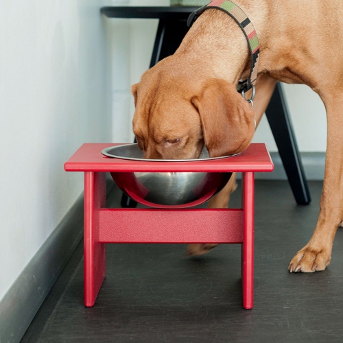Plato para perros alto de aluminio y plastico HDPE by Loll Designs