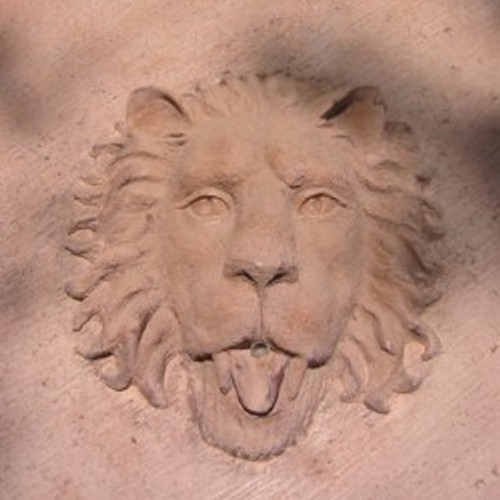 Detalle de la cabeza de león