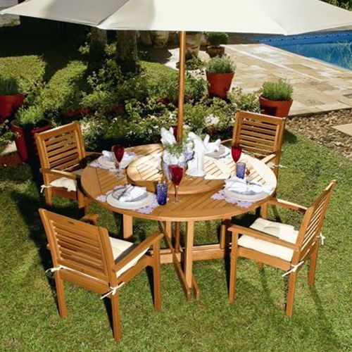 Comedor de jardin Ipanema de madera de eucalipto