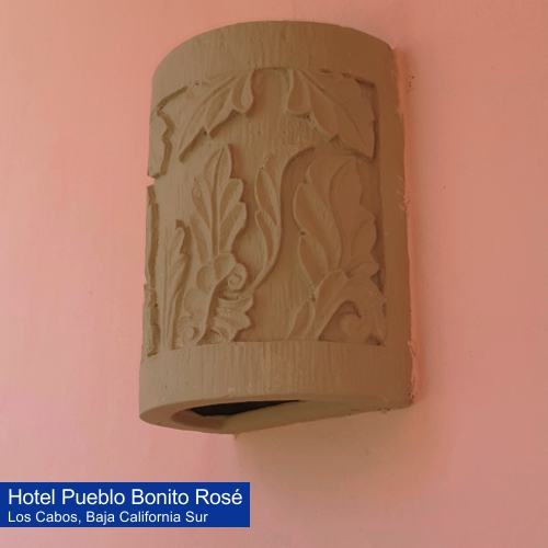 Arbotante o lámpara de pared sobre diseño para el Hotel Pueblo Bonito Rose de Los Cabos