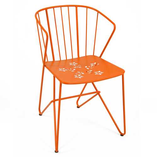 FE-7100 FLOWER silla con diseño perforado