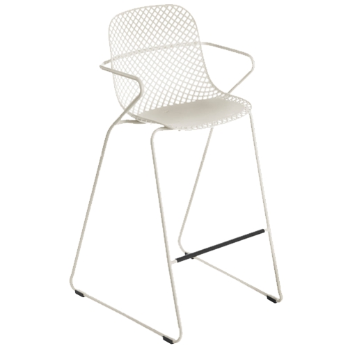 GF-5502 RAMATUELLE alta silla con brazos (crema)