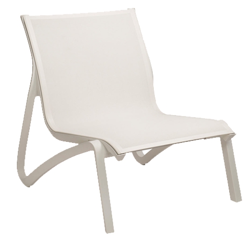 GF-9604 SUNSET sillón bajo sin brazos (blanco / blanco)